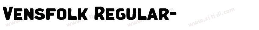 Vensfolk Regular字体转换